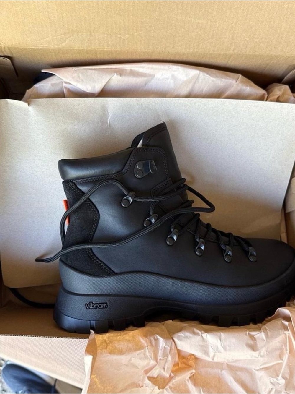 Merrell Black Lace-Up Hiking Boots